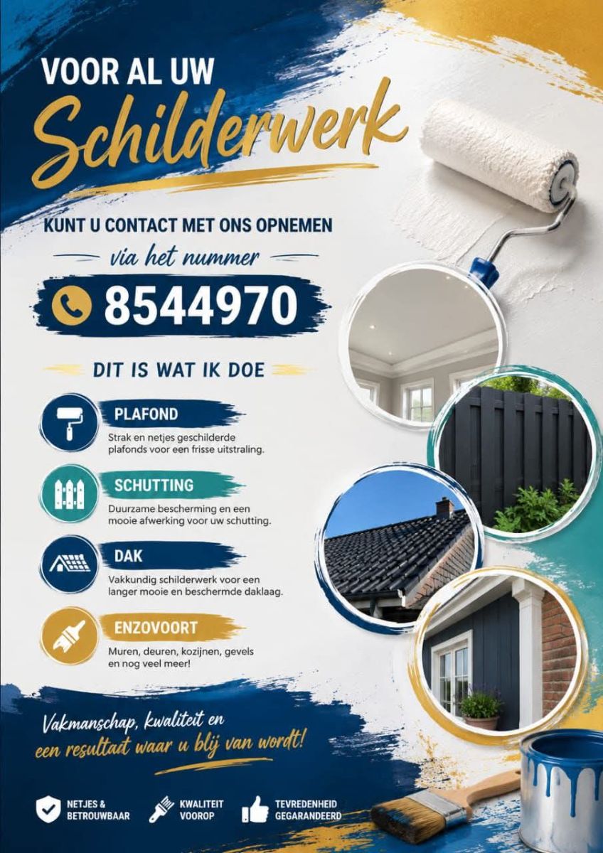 Professioneel Schilder-, Reparatie- & Waswerk
