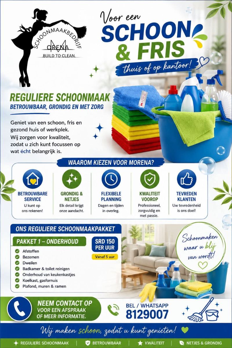 Morena Reguliere Schoonmaak