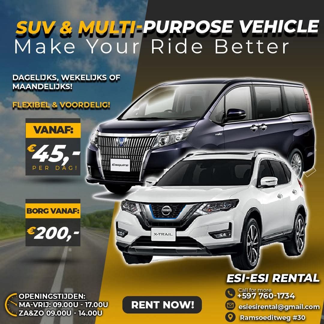 Huurauto vanaf €25 p/dag – Esi-Esi Rental - afbeelding 2