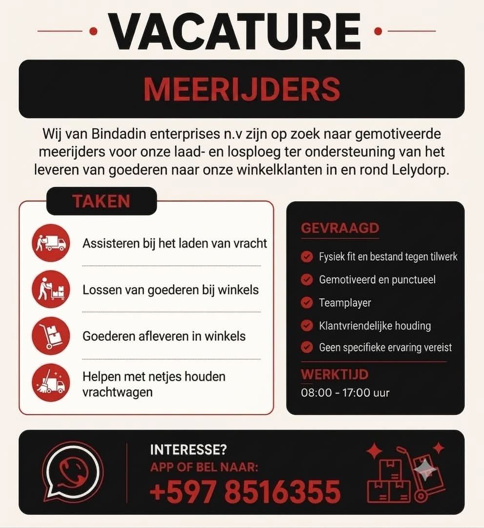 Meerijders Gezocht – Bindadin Enterprises N.V.