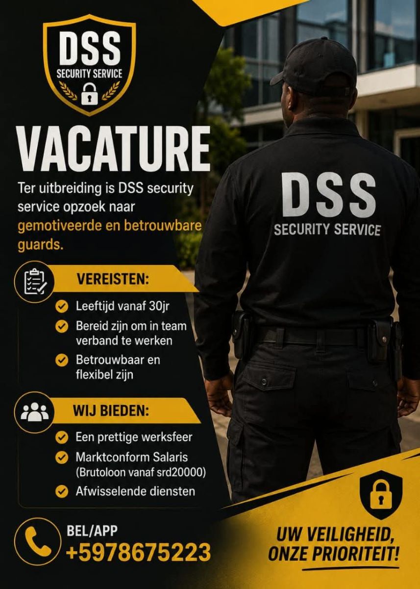 Security Guards Gezocht – DSS Security Service