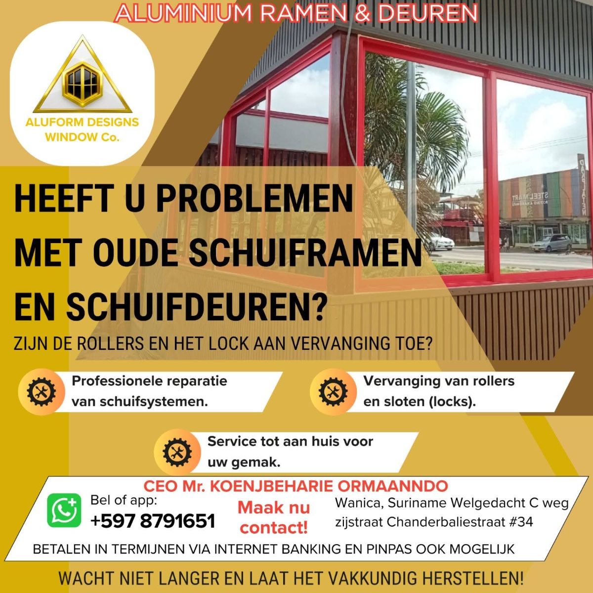 Aluminium Glazen Ramen & Deuren – Aluform Designs Window Co.