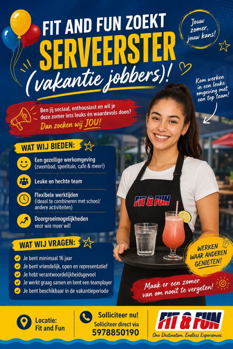 Vakantiejobbers Gezocht – Fit & Fun - afbeelding 2
