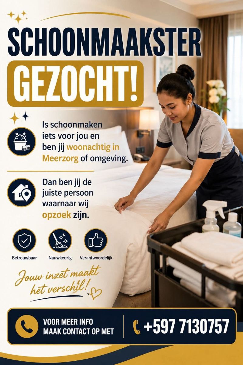 Schoonmaakster Gezocht – Meerzorg