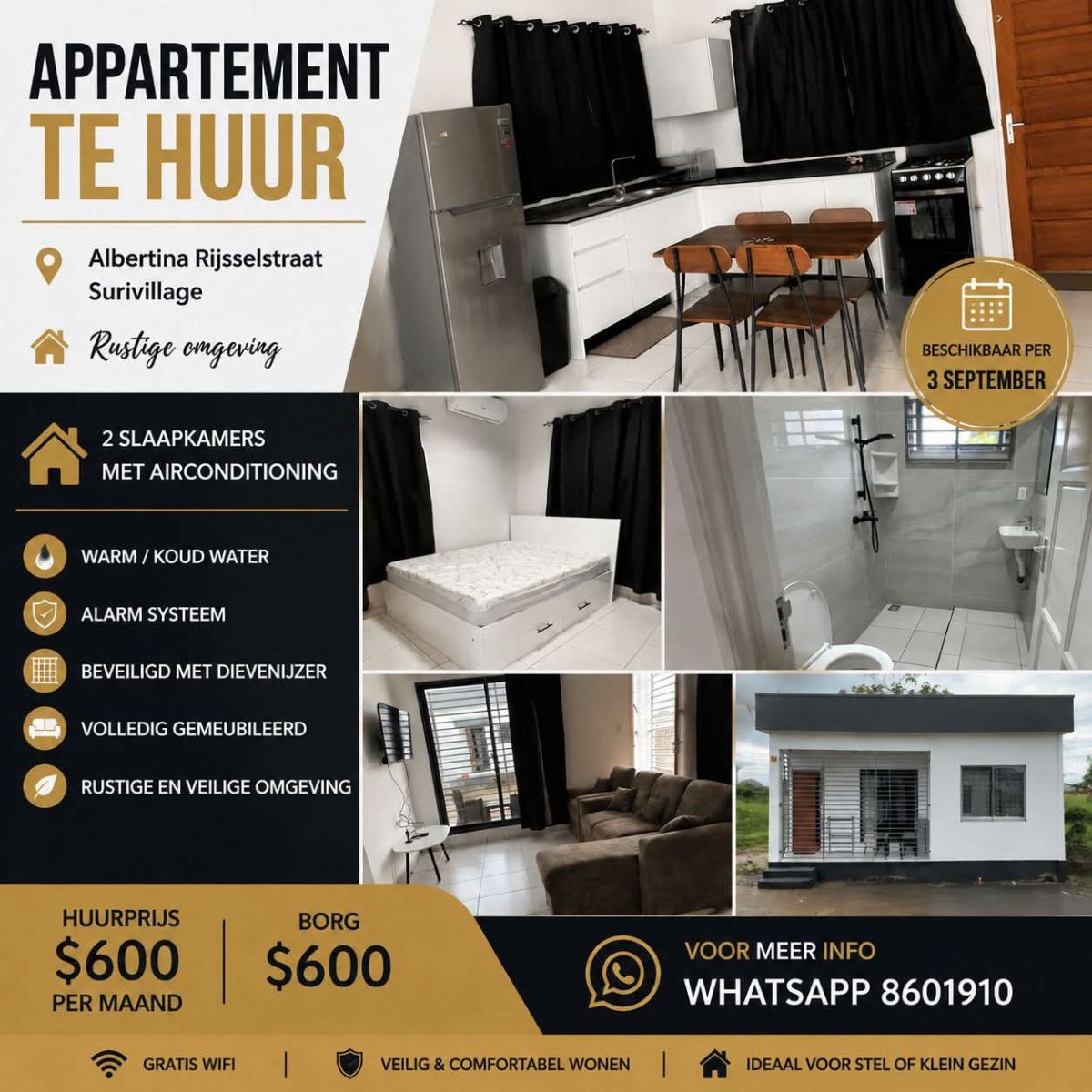 Ruim Appartement met Gemeubileerde Inrichting