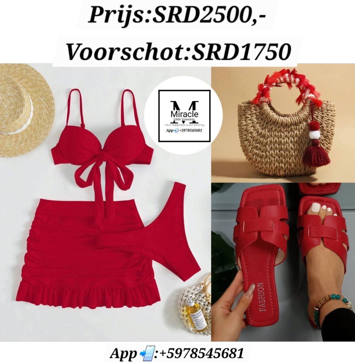Summer Set met Tas, Slippers & Zwemsetje – Op Bestelling