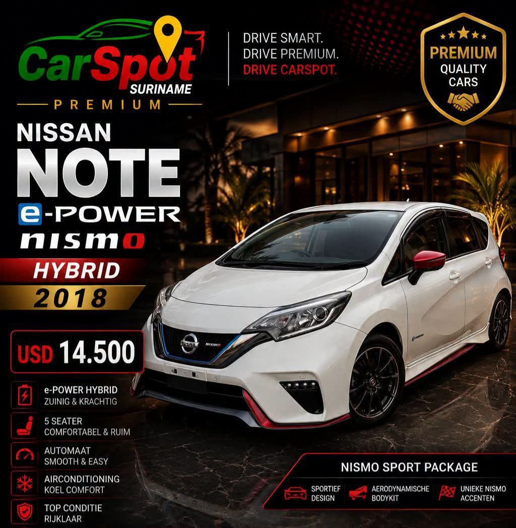 Nissan Note e-POWER NISMO 2018 โ Sportieve Hybride