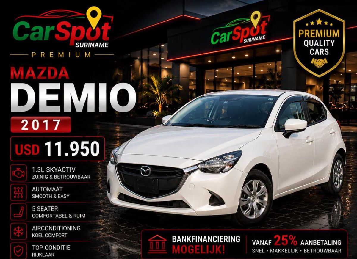 Mazda Demio 2017 โ Compact en Comfortabel