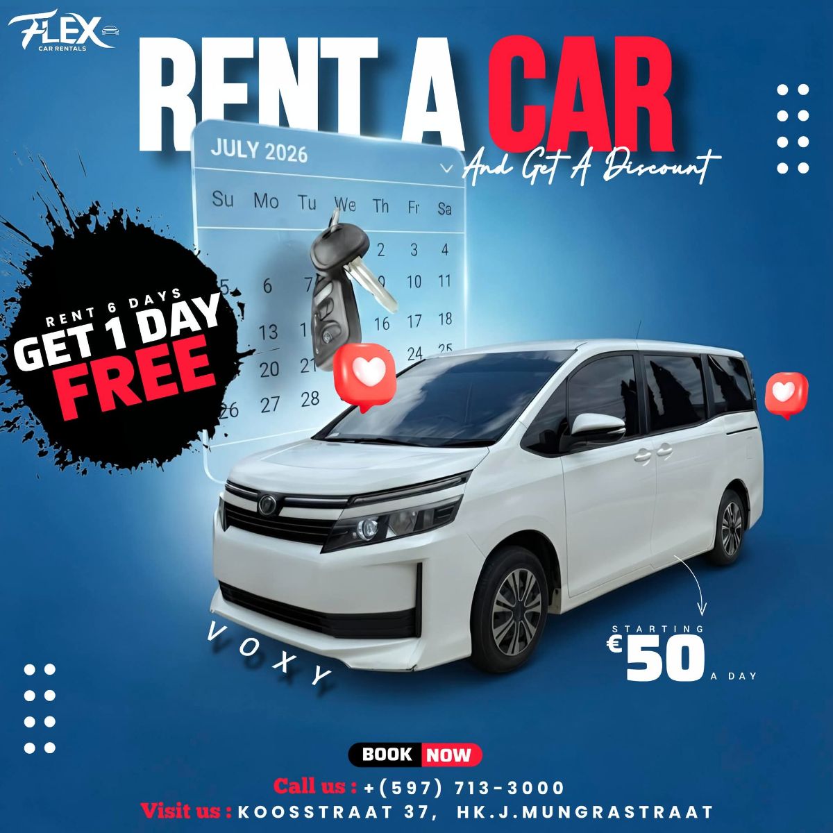 Auto Huren bij Flex Car Rentals