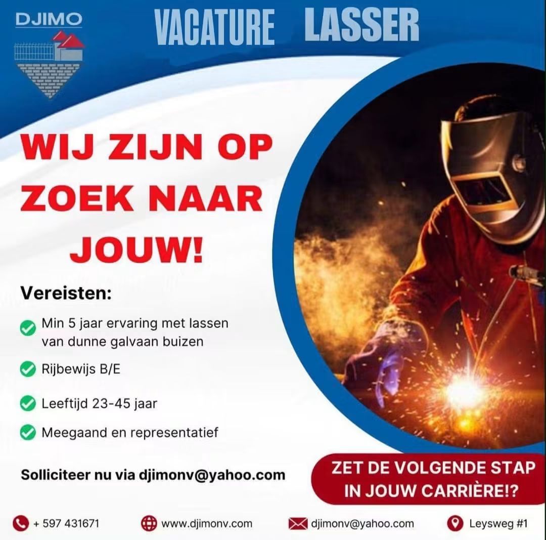Vacature: Ervaren Lasser Gezocht – DJIMO