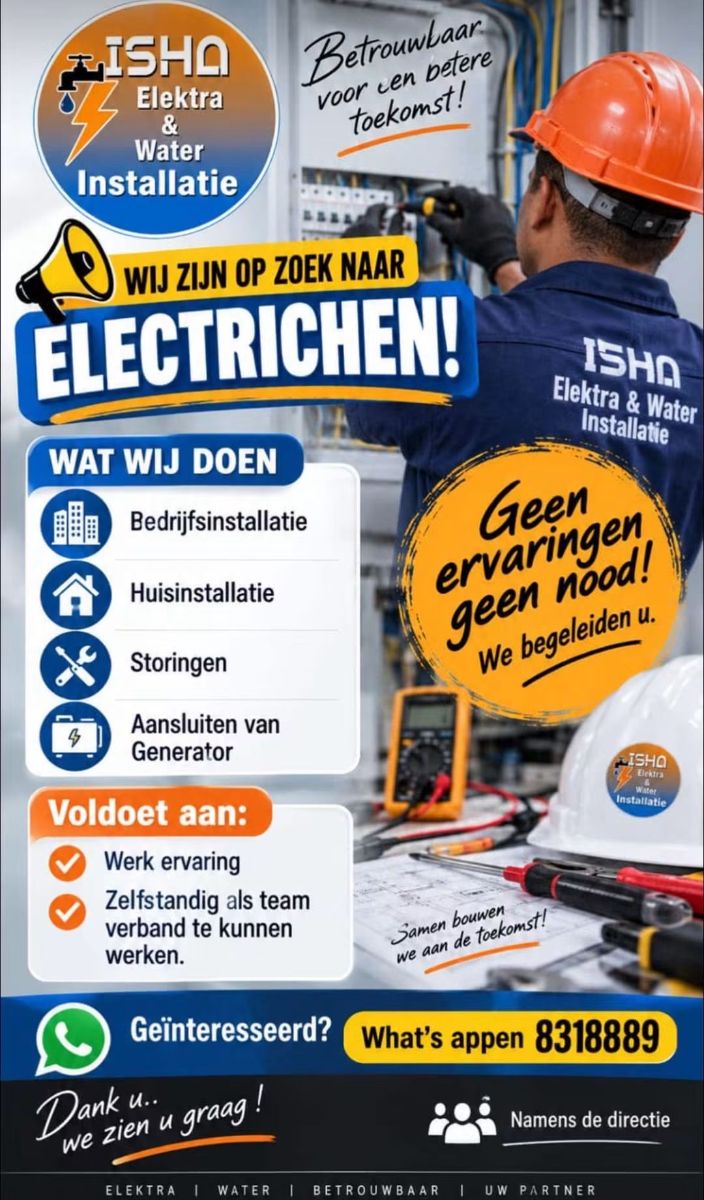 Elektricien – Isha Elektra & Water Installatie