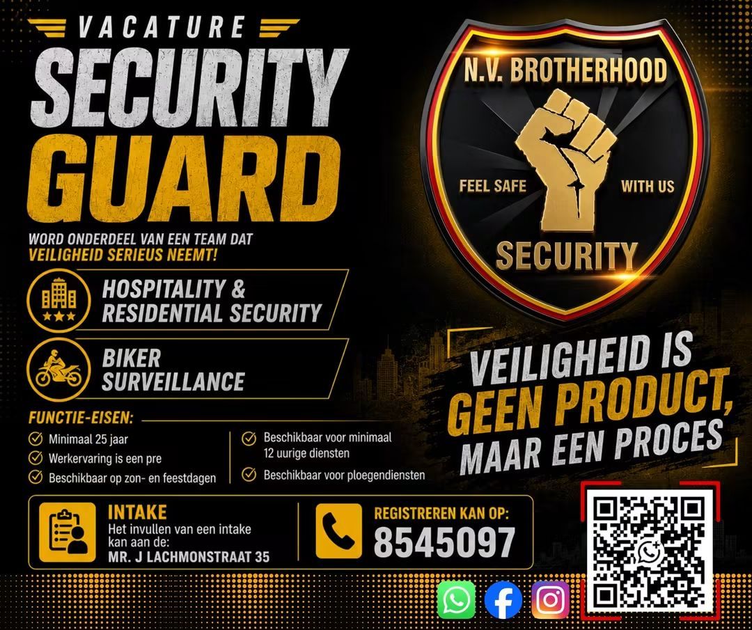 Beveiliger – N.V. Brotherhood Security