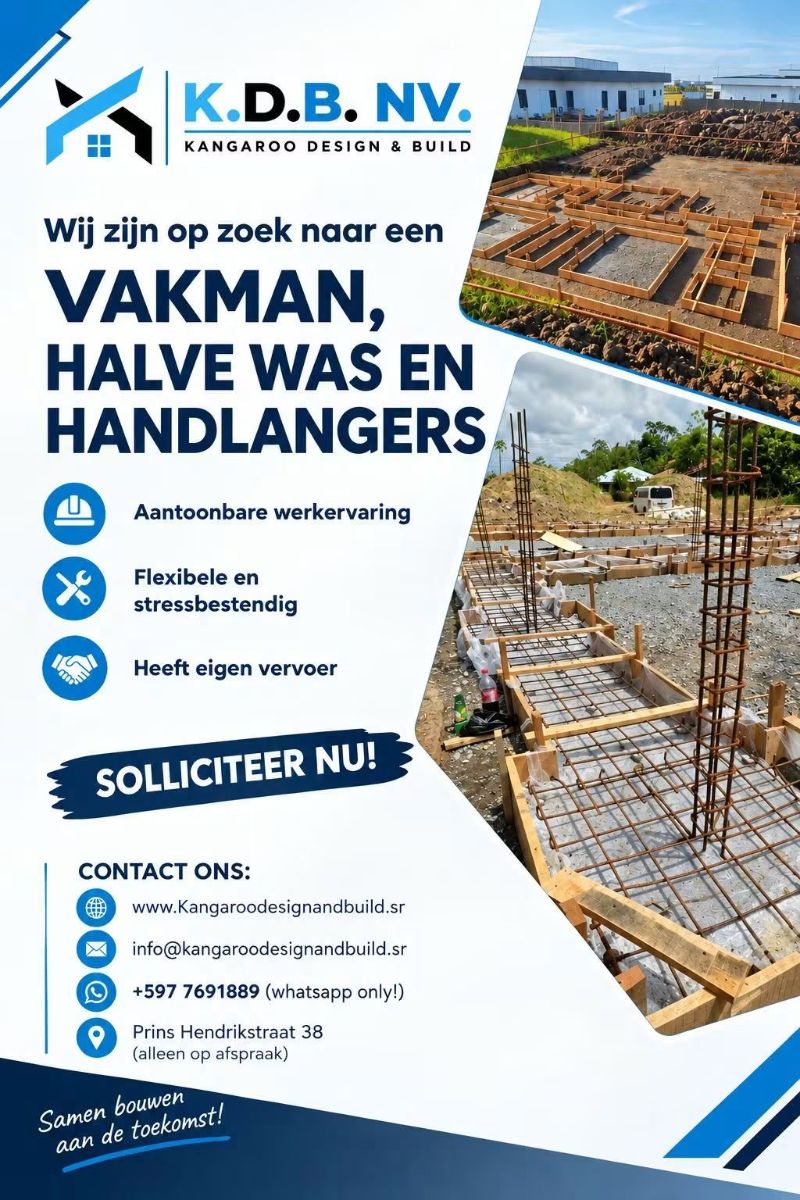 🔨 K.D.B. NV. – Wij zijn op zoek naar Vakmannen, Halve Wassen & Handlangers!