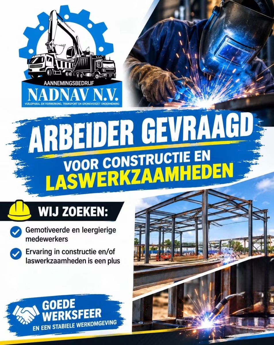 Arbeider Gezocht – Constructie & Laswerkzaamheden