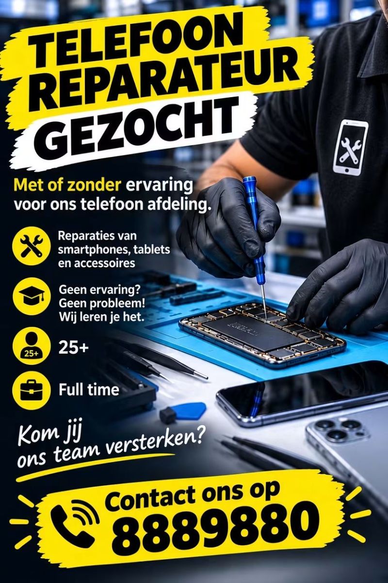 Telefoonreparateur Gezocht – Glow Gadget