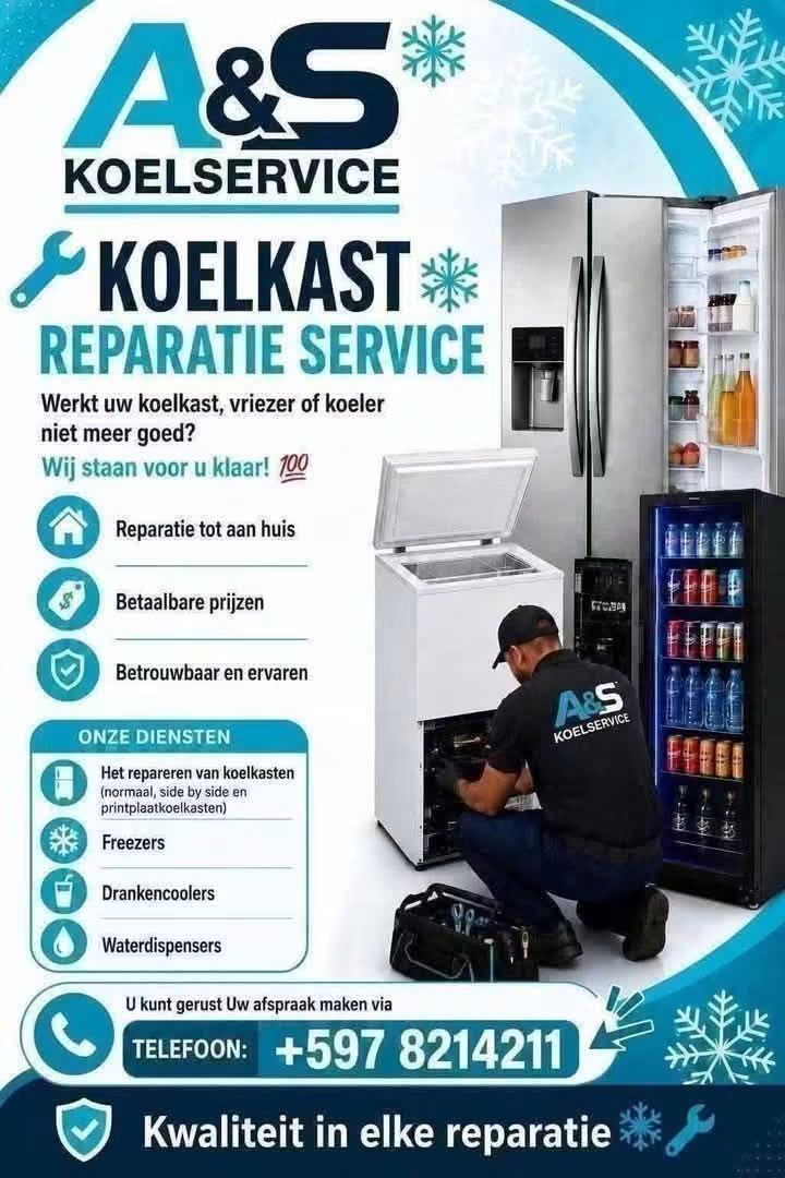 Koelkast- en Koelservice aan Huis – Reparatie van Koelkasten, Freezers en Cooler