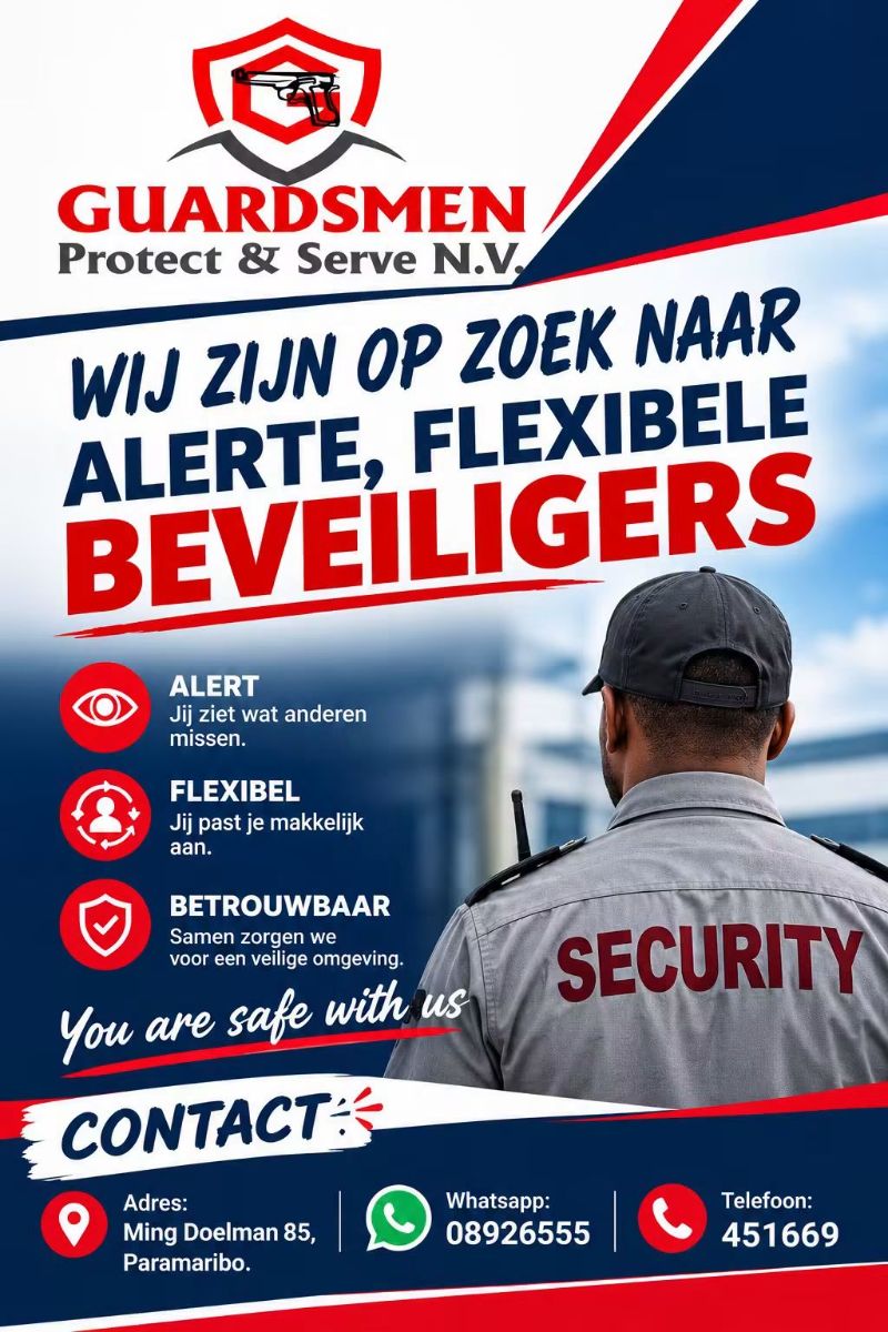 Beveiligers – Guardsmen Protect & Serve N.V.