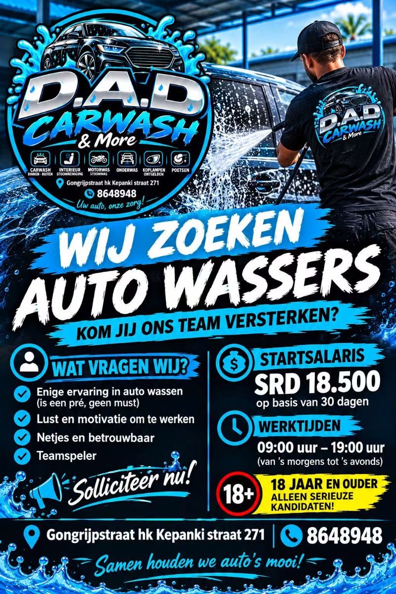 Autowassers – Carwash & More | Startsalaris SRD 18.500